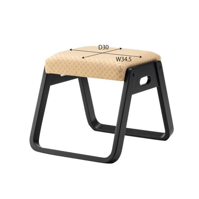 スタッキングスツール オレンジ グリーン W38×D46×H36 お座敷 法事 スタッキング スツール 和室 一人掛けスツール 料亭 旅館 神社 お寺 宴会 座敷 法事 和室用椅子 畳用椅子 和風 椅子 法事椅子 座敷椅子 完成品 azu-bc-110の画像