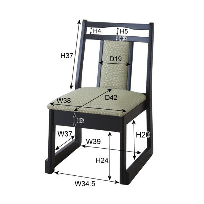 ダイニング チェア ブラウン グリーン W46×D56×H70×SH38 お座敷チェア 法事チェア スタッキング ロータイプ チェア 和室 一人掛けチェア 料亭 旅館 神社 お寺 宴会 座敷 法事 たたみ用チェア 和室用椅子 畳用椅子 高座椅子 高椅子 和風 椅子 法事椅子 座敷椅子 完成品 azu-bc-335の画像