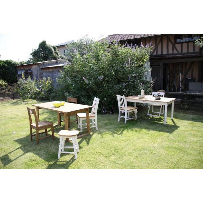 ミディ スツール ホワイト W35×D30×H45 azu-cfs-213の画像