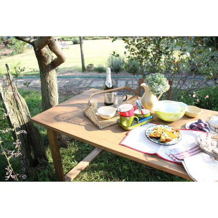 ダイニング テーブル ブラウン W150×D80×H70 azu-cfs-841の画像