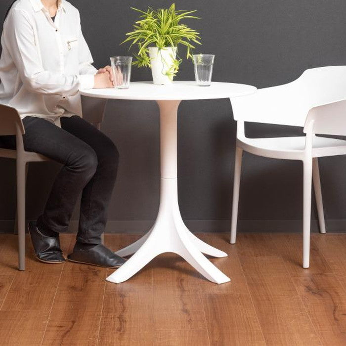 カフェテーブル ブラック ホワイト W70×D70×H73 azu-cl-490の画像