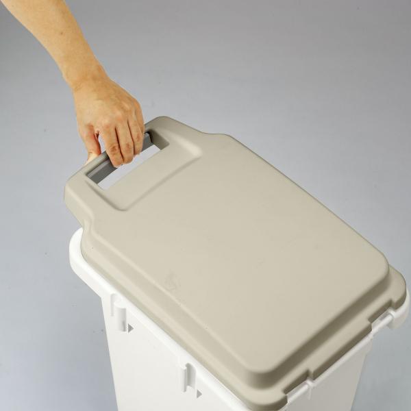 ゴミ箱 ごみ箱 ダストボックス コンテナスタイル 33J ダークグリーン グリーン ライトグリーン W31.9×D43.6×H50.5 azu-cs2-33jの画像