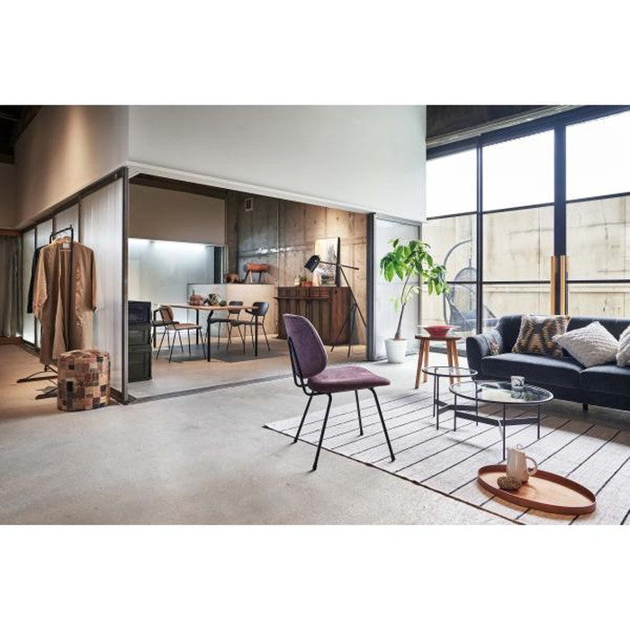 ラウンドスツール ブラウン 約φ38×H44 円形 azu-fab-006の画像