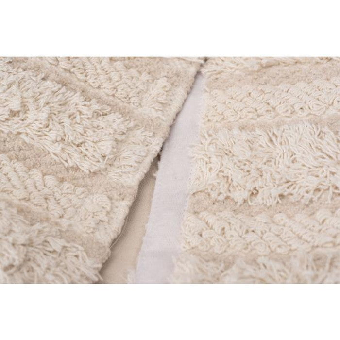 プランターカバーS アイボリー ブラウン 約W80×H27 azu-fab-008aの画像