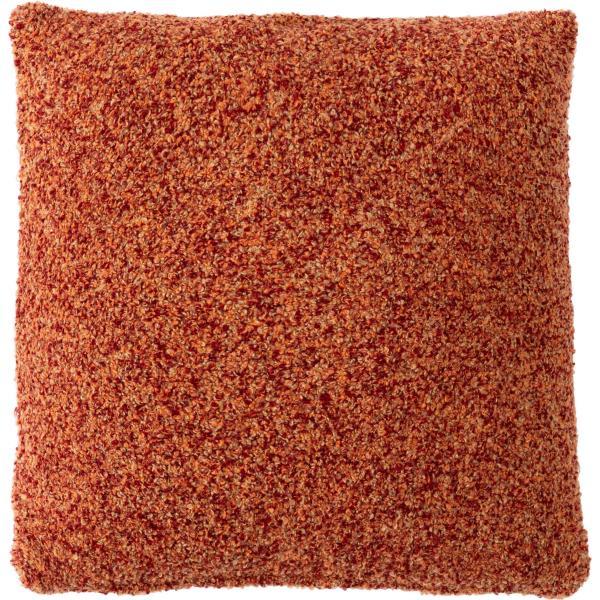 クッション ブラウン グリーン グレー オレンジ W45×D45 クッション ブラウン 茶色 正方形 おしゃれ ソファ ブークレ生地 くすみカラー スクエア 無地 シンプル 四角 リビング もこもこ 北欧 モダン 大きめ ベッド azu-fab-103の画像