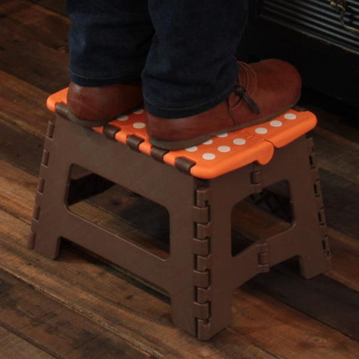 クラフタースツールM ブラウン オレンジ W32×D25×H22 azu-fkf-621の画像