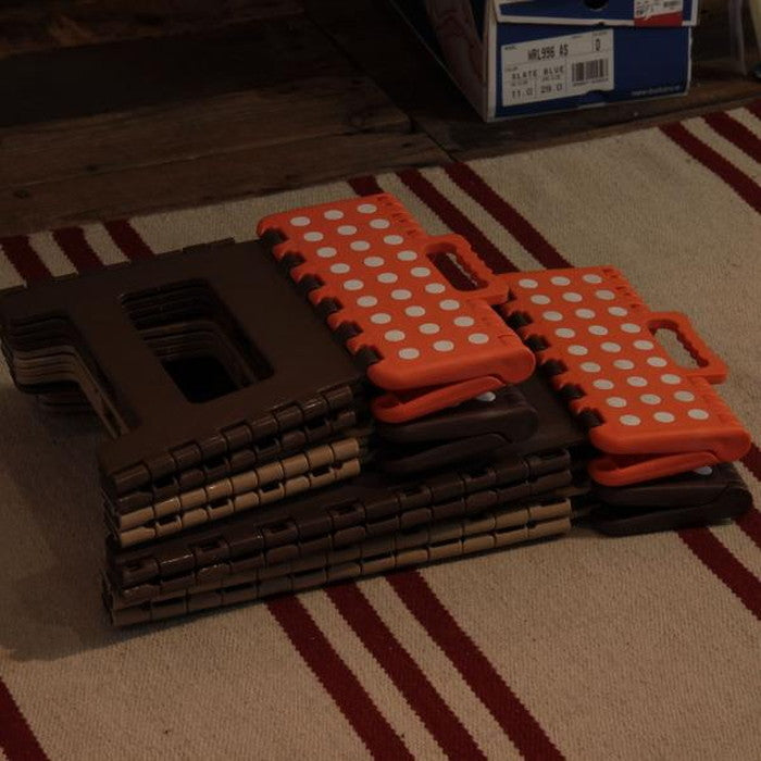 クラフタースツールL ブラウン オレンジ W39×D32×H39 azu-fkf-622の画像