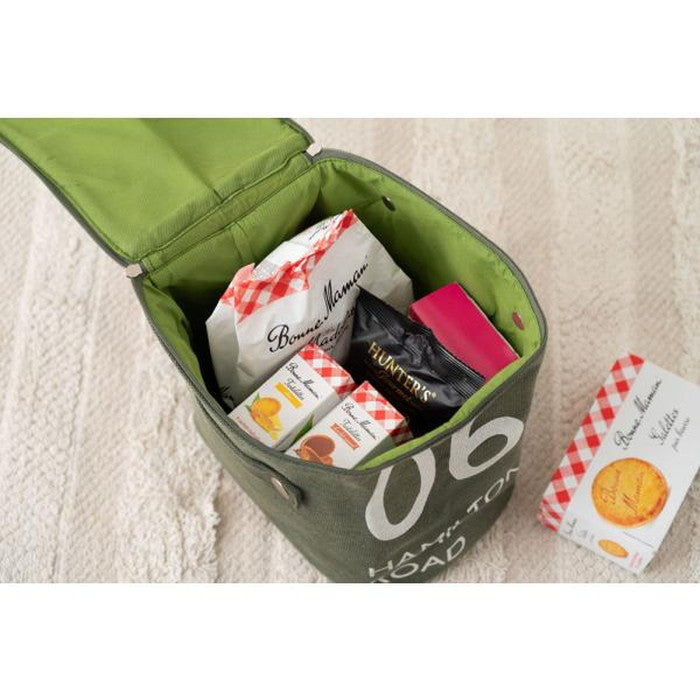 ストレージボックス(ハーフ) グリーン W18×D26×H23 azu-fkg-259の画像