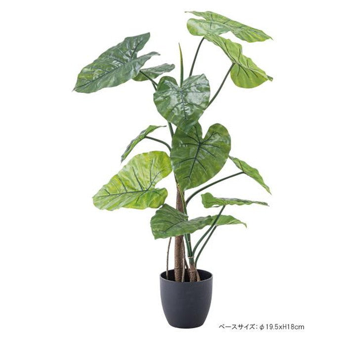 フェイクグリーン 観葉植物 クワズイモ グリーン 約W57×D57×H117 フェイクグリーン 観葉植物 人工観葉植物 クワイズモ 葉 造花 インテリア 癒し グリーン リーフ おしゃれ ガーデン 室内 飾り azu-grn-16の画像