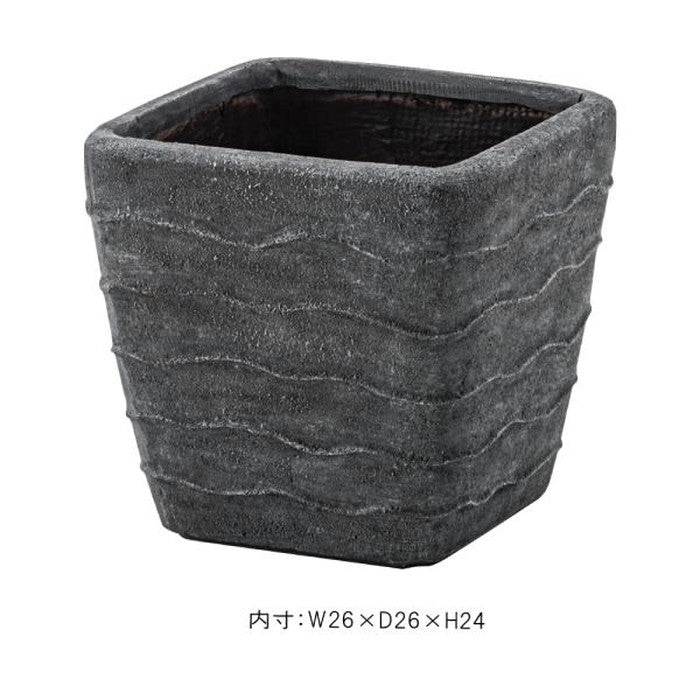 グリーンベース ダークグレー W31×D31×H28.5 グリーンベース ベース 入れ物 観葉植物入れ 飾り インテリア インテリア雑貨 室内 おしゃれ azu-grnb-200の画像