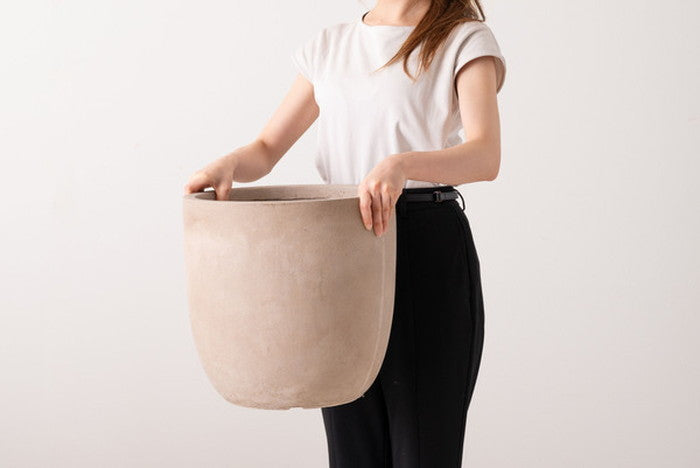 グリーンベース ベージュ ブラック グレー ホワイト W35×D35×H34.5 グリーンベース プランター 植物 植木鉢 ニュアンスカラー マット くすみカラー 植え込み おしゃれ お洒落 azu-grnb-211の画像