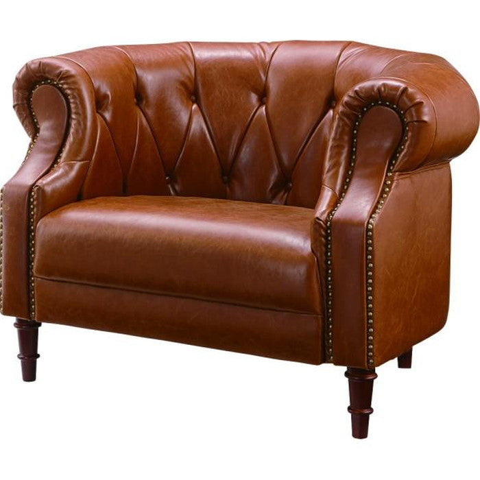 クイーンズ ソファ ソファー sofa 1人掛 ブラウン W103×D87×H72×SH40 azu-gs-239の画像