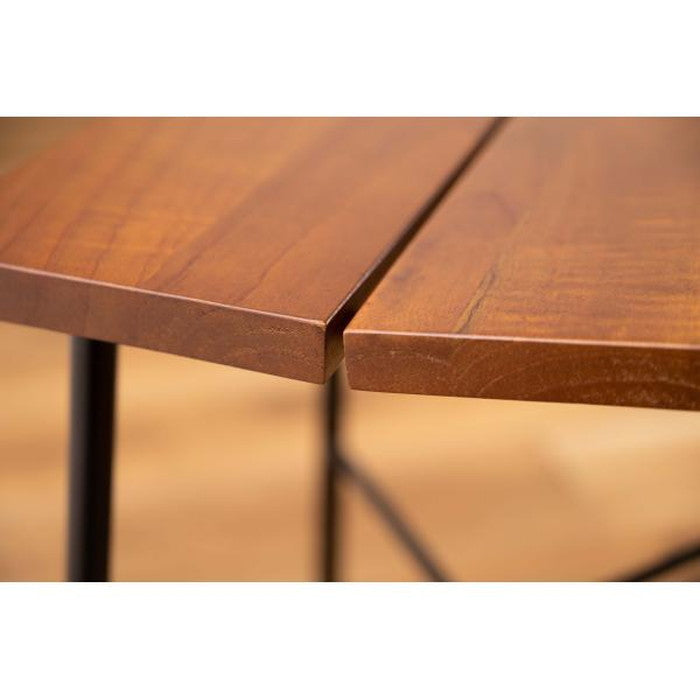 スツール S ブラウン W35×D30×H25 スツール ウッドスツール 椅子 チェア いす 木製 天然木 ミンディ スチール 脚キャップ モダン ブラウン 花台 ディスプレイ 玄関 リビング 腰掛け シンプル おしゃれ azu-gt-411の画像