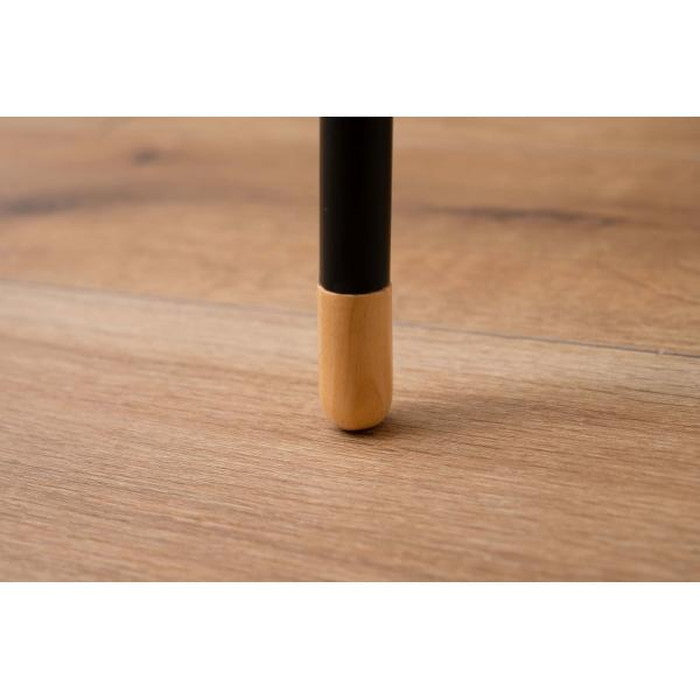 スツール L ブラウン W35×D30×H45 スツール ウッドスツール 椅子 チェア いす 木製 天然木 ミンディ スチール 脚キャップ モダン ブラウン 花台 ディスプレイ 玄関 リビング 腰掛け シンプル おしゃれ azu-gt-413の画像