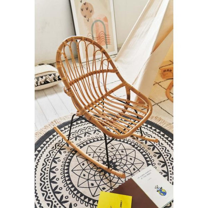 ロッキングチェア ナチュラル W47×D75×H81×SH38 azu-guy-255の画像