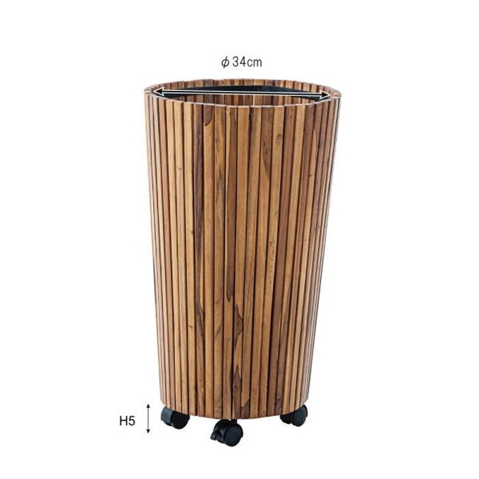 ウッドプランター L ブラウン φ39×H65 ウッドプランター プランター 木製 木 ナチュラル 入れ物 観葉植物入れ 飾り インテリア インテリア雑貨 室内 おしゃれ azu-guy-814の画像