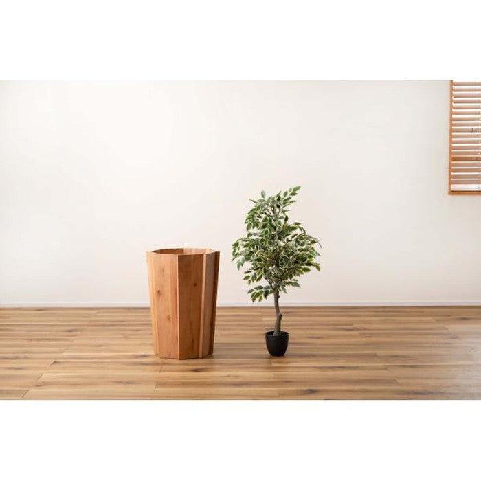 ウッドプランターL ブラウン ナチュラル W42×D42×H60 ウッドプランター プランター 木製 天然木 ミンディ 入れ物 カバー 観葉植物入れ 飾り インテリア インテリア雑貨 室内 おしゃれ シンプル ブラウン azu-guy-824の画像
