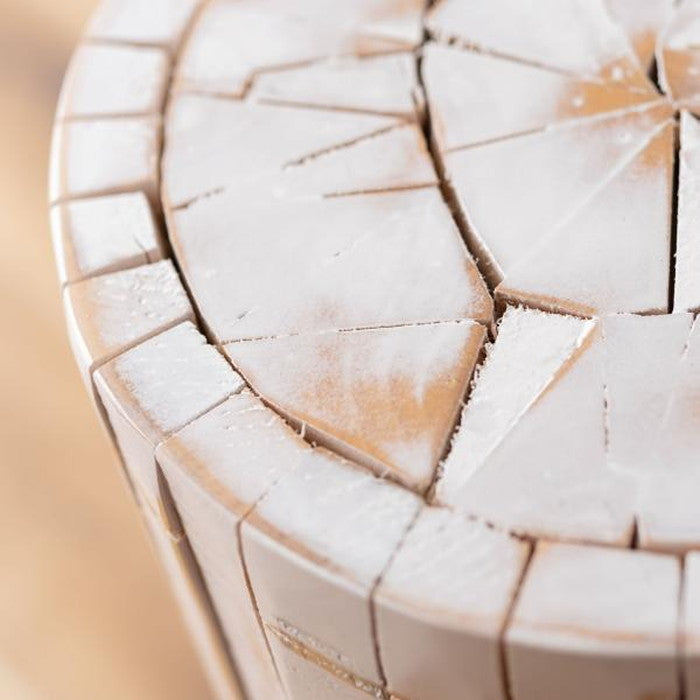 グリーンベース ホワイト 約φ20×H68 グリーンベース グリーン ベース 花台 天然木 ホワイト ナチュラル プランターベース おしゃれ 観葉植物 インテリア 造花 ガーデン ウェディング azu-guy-926の画像