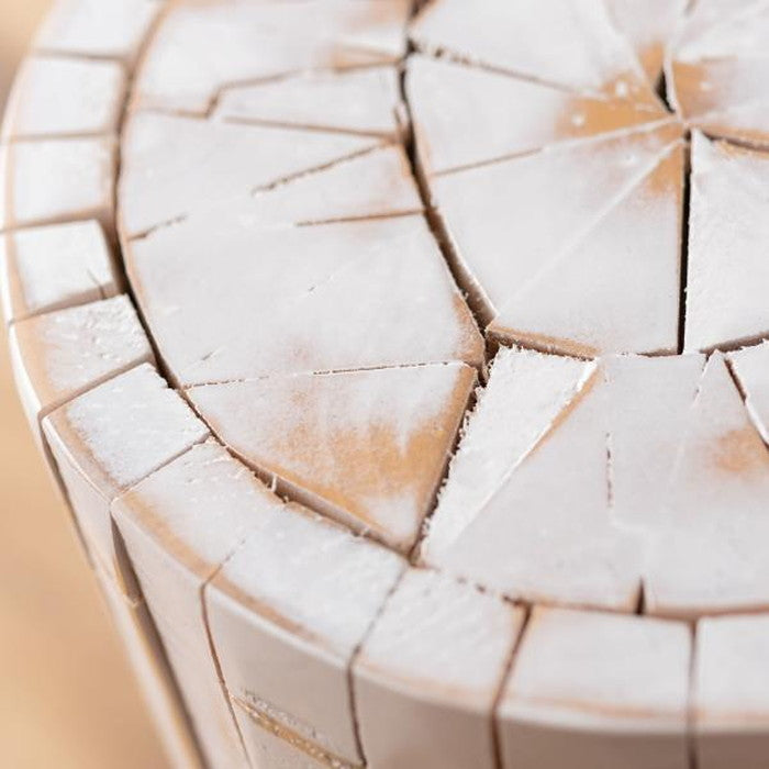 グリーンベース ホワイト 約φ30×H40 グリーンベース グリーン ベース 花台 天然木 ホワイト ナチュラル プランターベース おしゃれ 観葉植物 インテリア 造花 ガーデン ウェディング azu-guy-928の画像