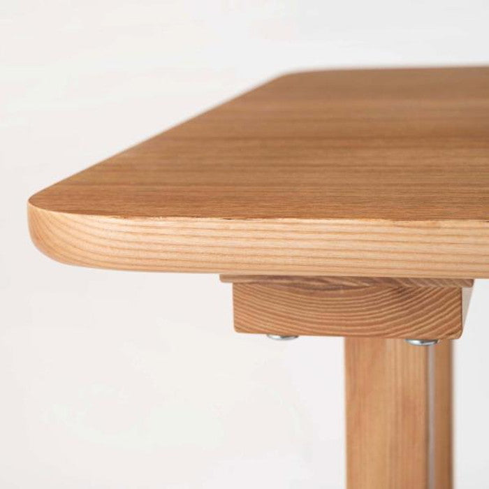 デリカ ダイニング テーブル ナチュラル W130×D75×H64 azu-hot-456の画像