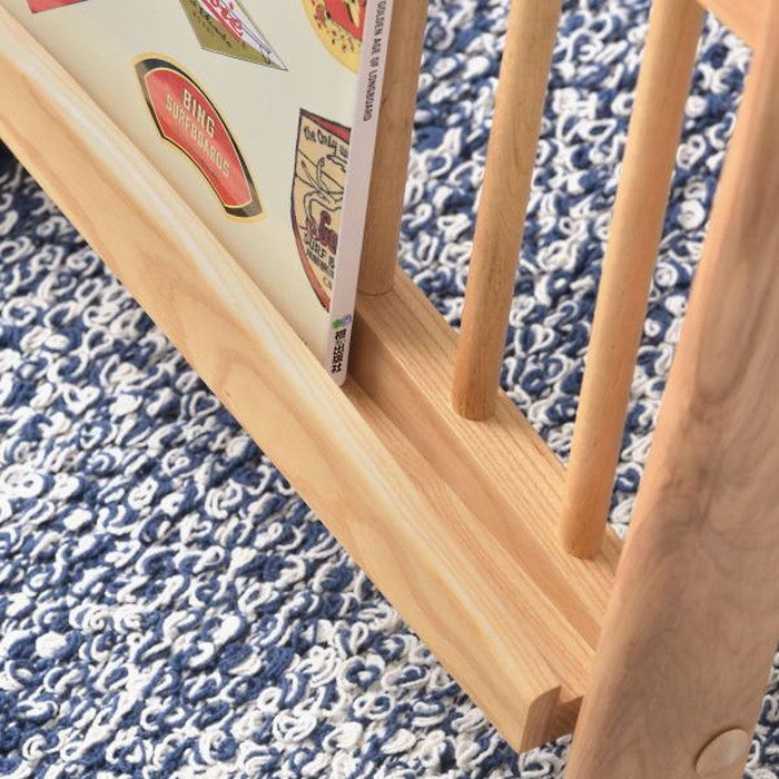 ヘンリー サイドテーブル ナチュラル W44×D39×H55 サイドテーブル コの字型 テーブル ベッドサイドテーブル おしゃれ サイドラック ナイトテーブル マガジンラック付き ナチュラル カジュアル 北欧 ラック 収納 ソファサイドテーブル フリーラック ベッド パソコン 寝室 リビング azu-hot-535の画像