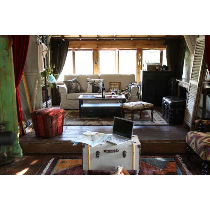 スツール ブラウン W40×D40×H41 azu-iw-542の画像