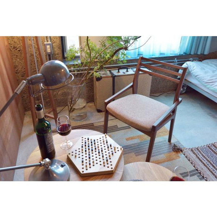 チェア ナチュラル ブラウン W50×D51×H76.5×SH43 azu-jpc-123walの画像