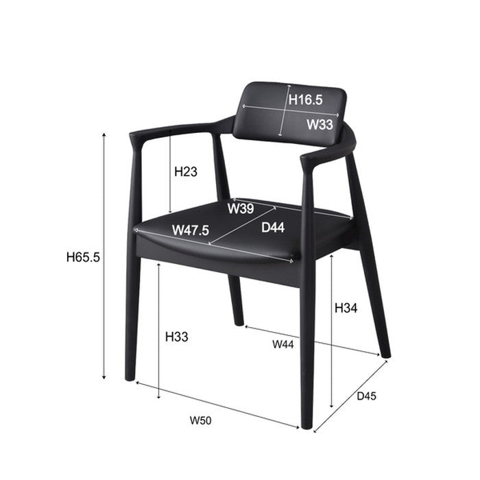 ダイニング チェア グレー W56×D55×H75×SH43 azu-jpc-212の画像