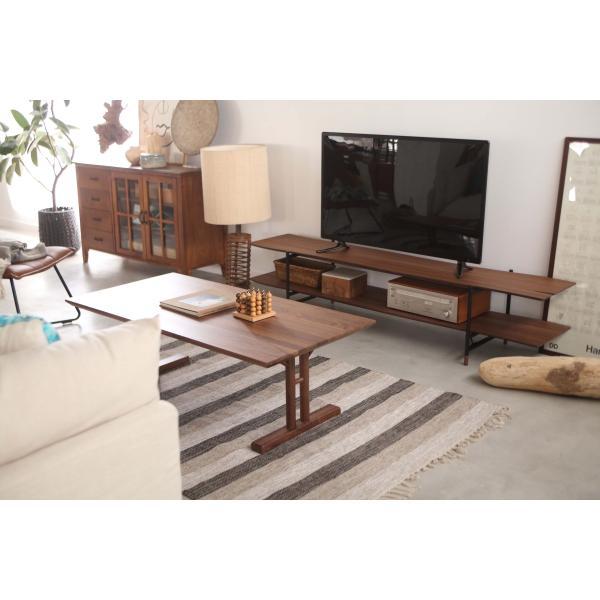 センターテーブル ナチュラル W115×D57×H40 azu-jpt-256の画像