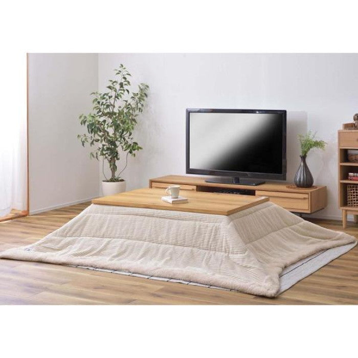 薄掛こたつ 炬燵 コタツ布団 こたつ 長方形 ベージュ グレー カーキ ネイビー ホワイト W190×D230 こたつ布団 正方形 230×190 防寒 シープボア こたつ用品 こたつ掛け布団 コタツ布団 コタツ カーキ/ネイビー/グレー/ベージュ/ホワイト 座椅子 120×80対応 おしゃれ azu-kk-142の画像