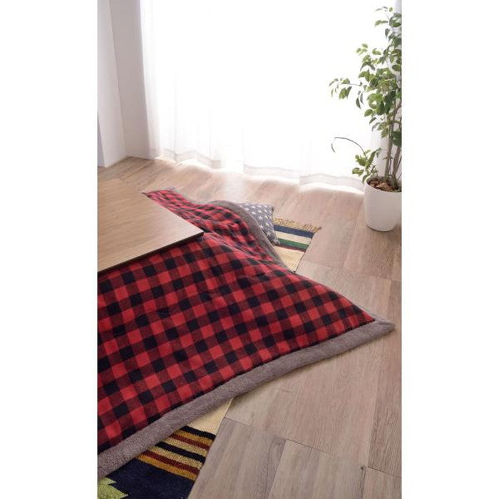 薄掛 コタツ布団 こたつ 長方形 レッド W190×D230 azu-kk-154の画像