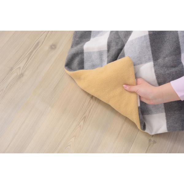 薄掛 コタツ布団 こたつ 正方形 ブルー グレー W190×D190 azu-kk-165の画像