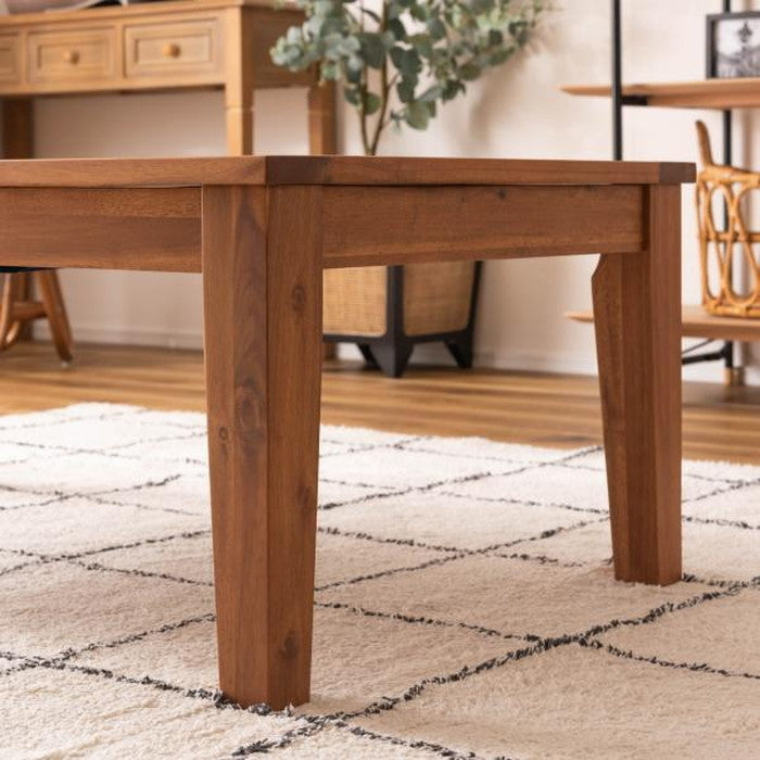 こたつ 炬燵 コタツ ナチュラル W105×D60×H38 コタツ コタツテーブル 幅105cm センターテーブル 長方形 オールシーズン 天然木 アカシア デザイン おしゃれ azu-kt-116の画像