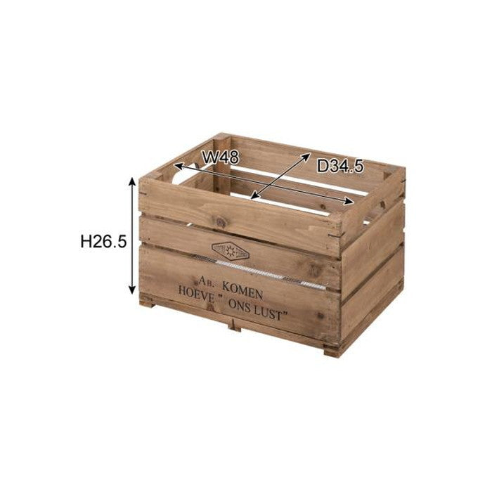 ボックス ブラウン W50×D37×H30 azu-lfs-476の画像