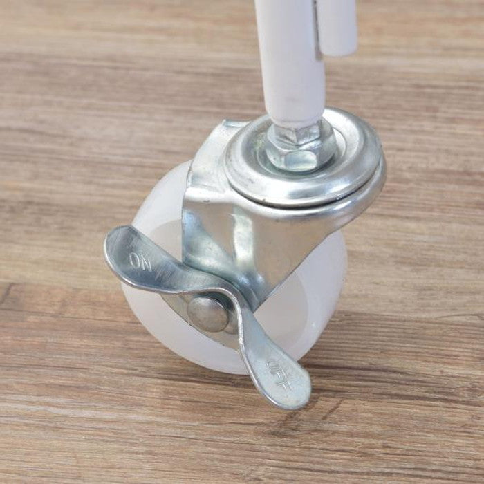 サイドワゴン ブラック ブルー ホワイト W53×D35×H75.5 マルチワゴン サイドワゴン キッチンワゴン ワゴン キッチン 洗面所 デスク回り キャスター 移動 ストッパー付き パンチング仕様 デスク 収納 ブラック ブルー ホワイト azu-lfs-883の画像