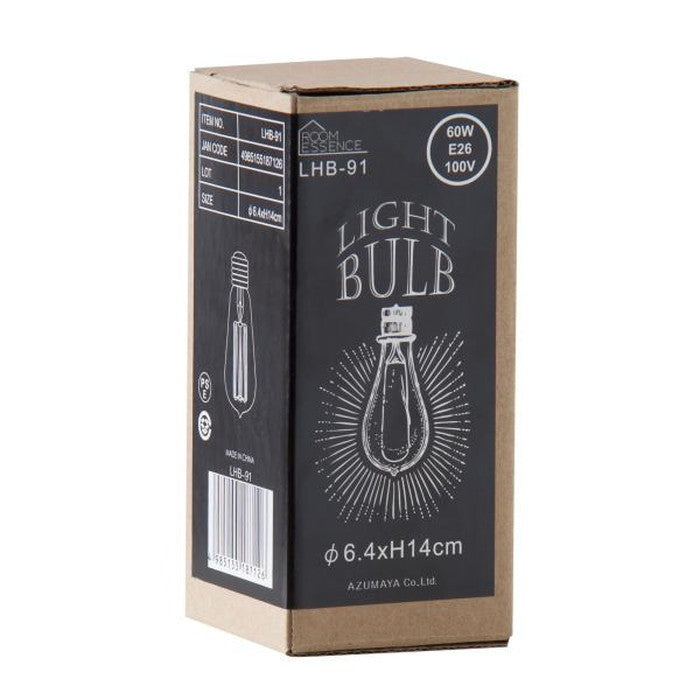 エジソン球L クリア W6.4×D6.4×H14 電球 azu-lhb-91の画像