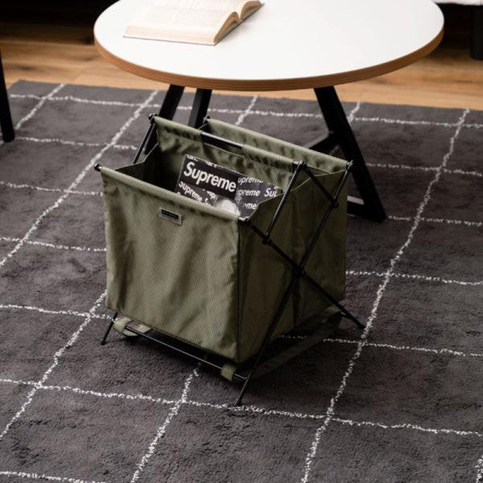 フォールディングバスケットS ベージュ ブラック グリーン W36.5×D40×H37.5 折りたたみ 折り畳み 折畳 azu-mip-76の画像