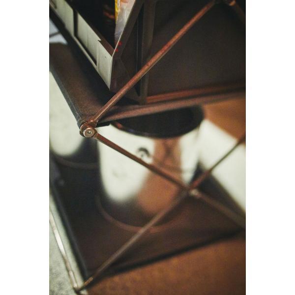 フォールディングシェルフ3D グリーン ネイビー W47×D34.5×H86 折りたたみ 折り畳み azu-mip-94の画像