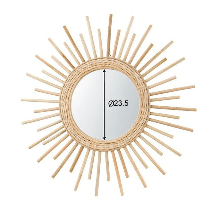 ミラー 鏡 ナチュラル W60×D3×H60 azu-mr-713の画像