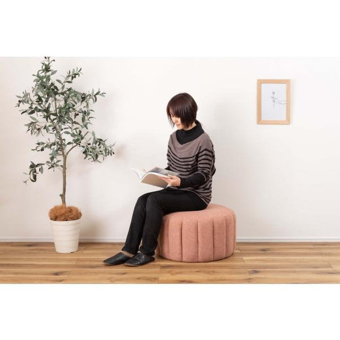 スツール ベージュ グレー ピンク W60×D60×H35 azu-mys-601の画像