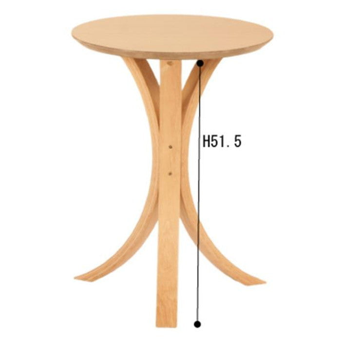 サイドテーブル ブラウン ナチュラル φ40×H54.5 azu-net-410の画像