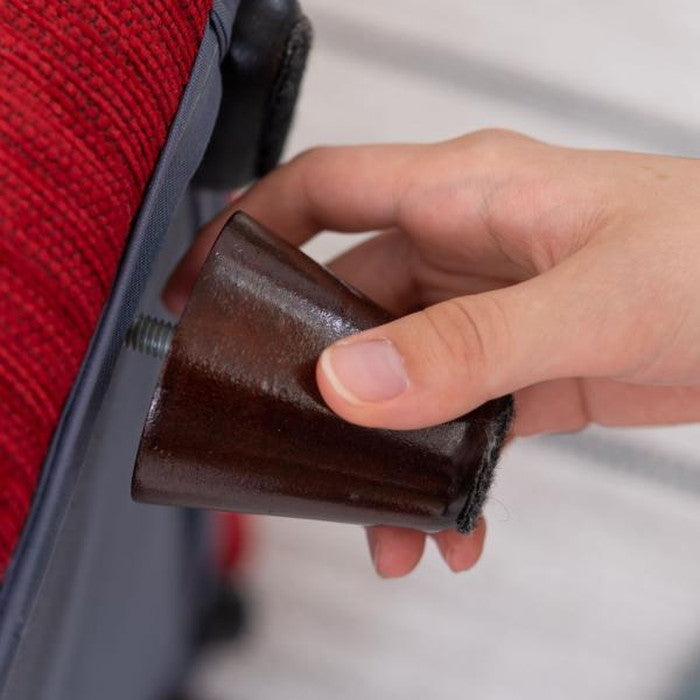 ポータブルチェア アイボリー ネイビー レッド W53×D57×H53/57×SH29/33 azu-ns-611の画像