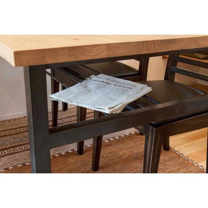 ダイニング テーブル ナチュラル W145×D70×H72 azu-nw-891tの画像