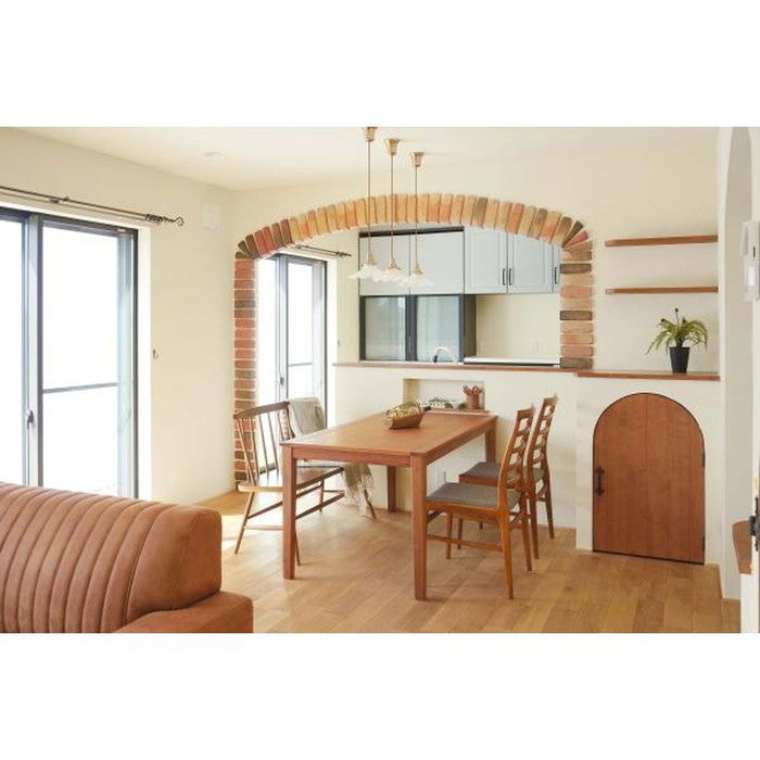 アルンダ ダイニング テーブル ライトブラウン W180×D85×H72 azu-nx-714の画像