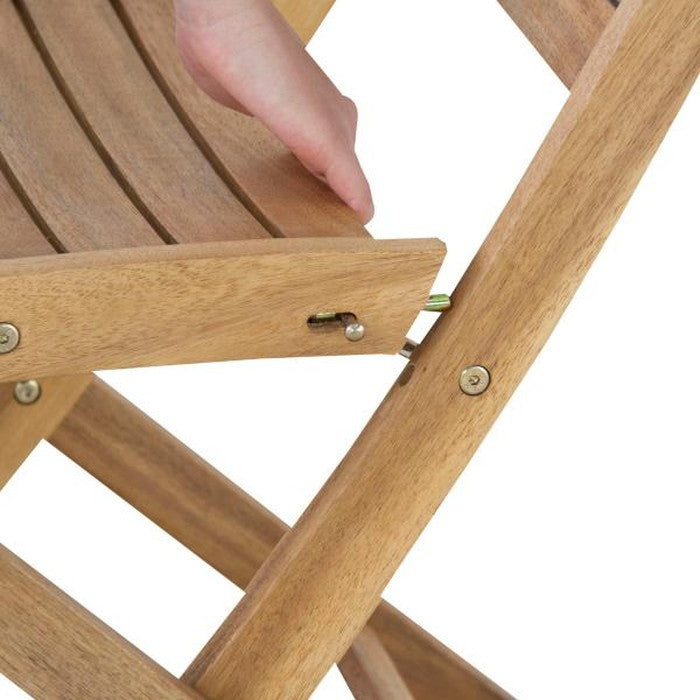 ニノ 折りたたみチェア ライトブラウン W46.5×D62×H88×SH44.5 折りたたみ時:W46.5×D16×H108 azu-nx-801の画像