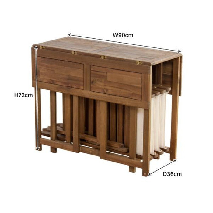 クリコ ダイニング 5点セット アイボリー テーブル:W90×D90×H72 チェア:W42×D49.5×H77×SH45 azu-nx-930の画像