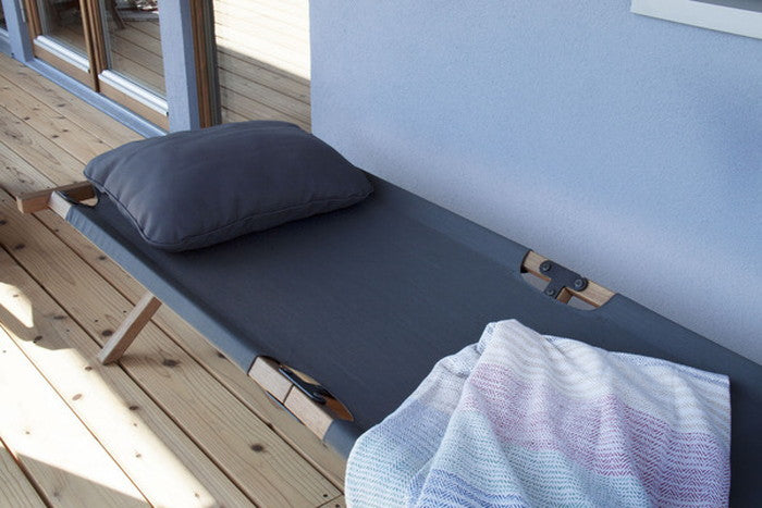 フォールディングベッド ライトブラウン W196×D75×H42(収納時:95×25×25cm) 折りたたみ 折り畳み azu-nx-935の画像