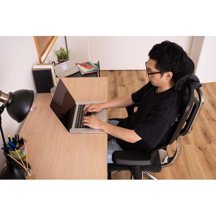 デスク ナチュラル W120×D60×H75 デスク パソコンデスク 120cm 学習机 勉強机 机 おしゃれ 木目調 ナチュラル スチール脚 オフィスデスク シンプルデスク テーブル 在宅勤務 テレワーク リモートワーク アジャスター azu-of-03の画像