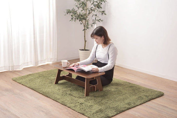 フォールディングテーブルS ブラウン W75×D35×H28 ミニテーブル ブラウン ベージュ 北欧 リビング リビングダイニング 新生活 モダン おしゃれ シンプル ダイニング デスク かわいい 折りたたみ 収納 持ち運び azu-ol-813の画像