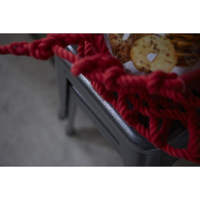 クレール スツール ブラック アイボリー W39×D39×H45 座面30×30 azu-pc-131の画像